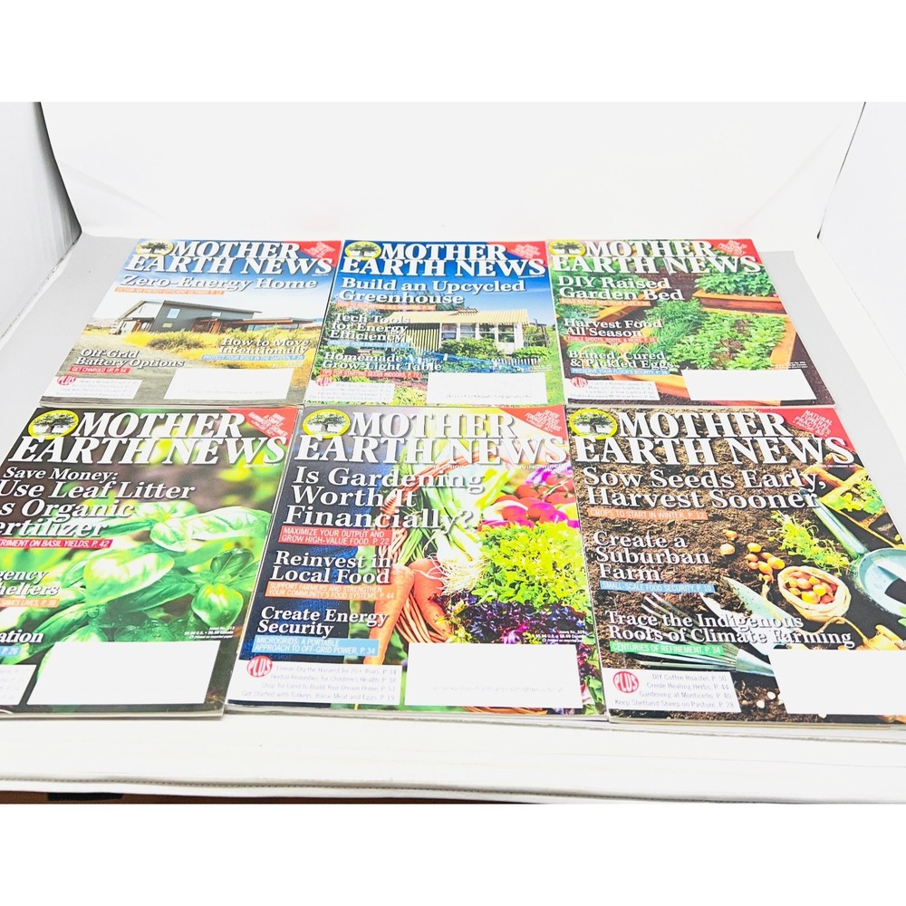 Mother Earth News Magazine Lot Homesteading Gardening Sustainability Back Issues